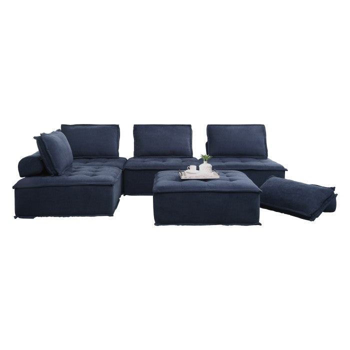 Ulrich Blue 5-Piece Modular Sectional - Ornate Home