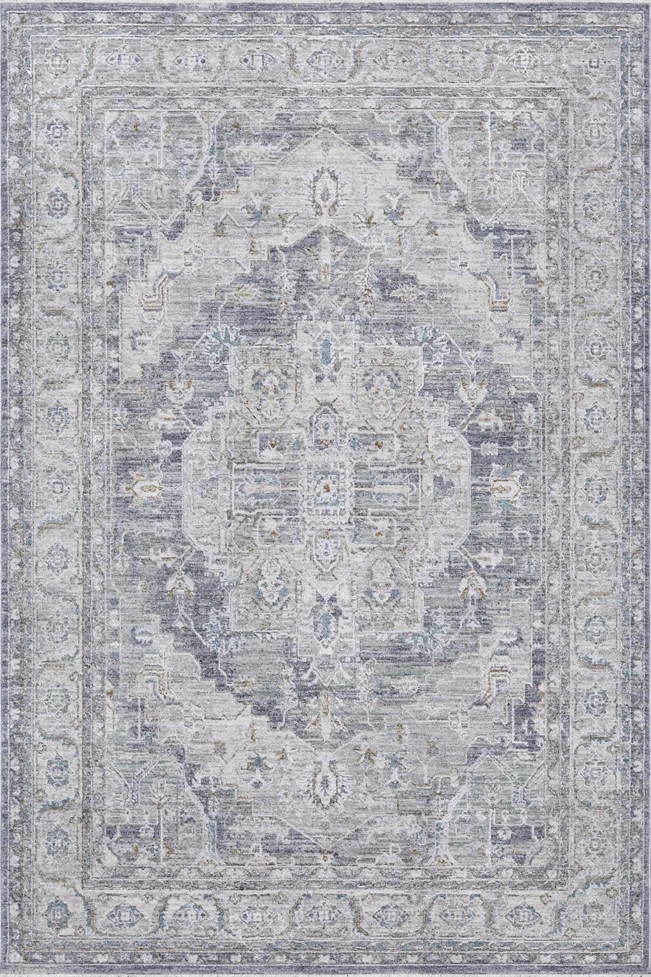Ulubey Distressed Gray Thick Luxe Area Rug - Ornate Home
