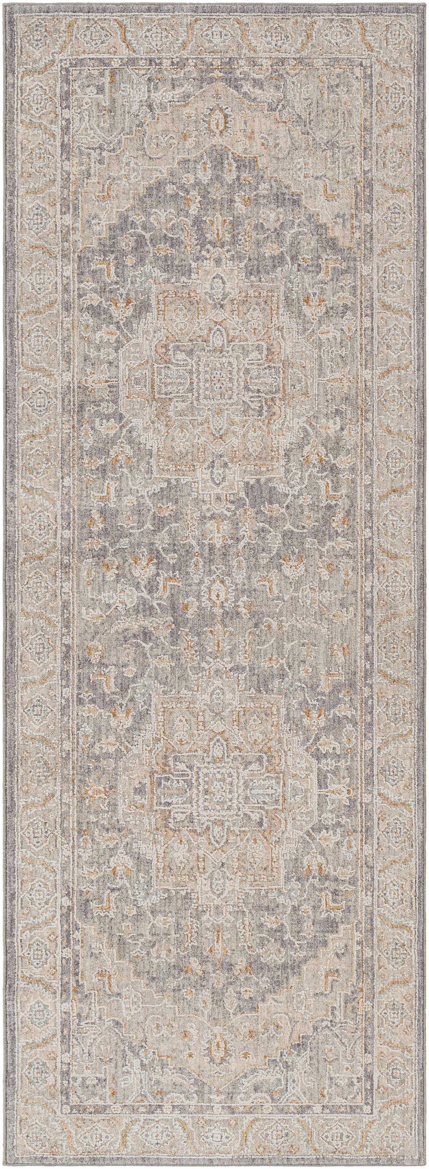 Ulubey Distressed Gray Thick Luxe Area Rug - Ornate Home