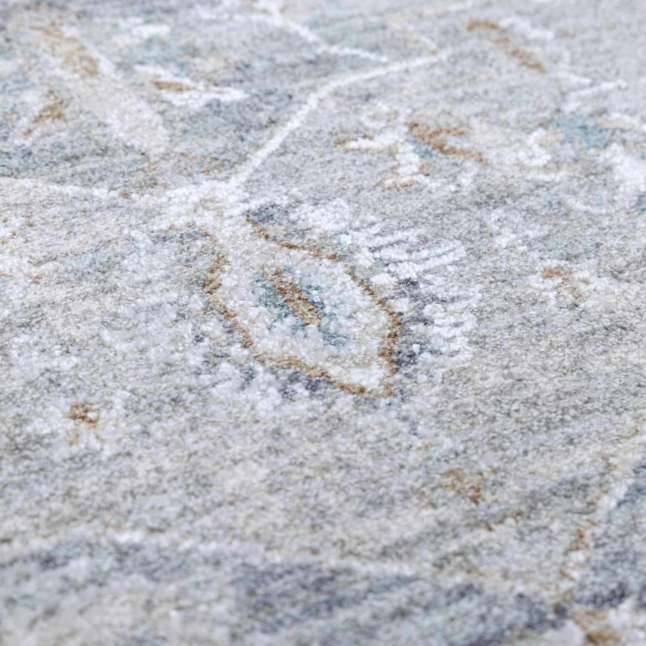 Ulubey Distressed Gray Thick Luxe Area Rug - Ornate Home