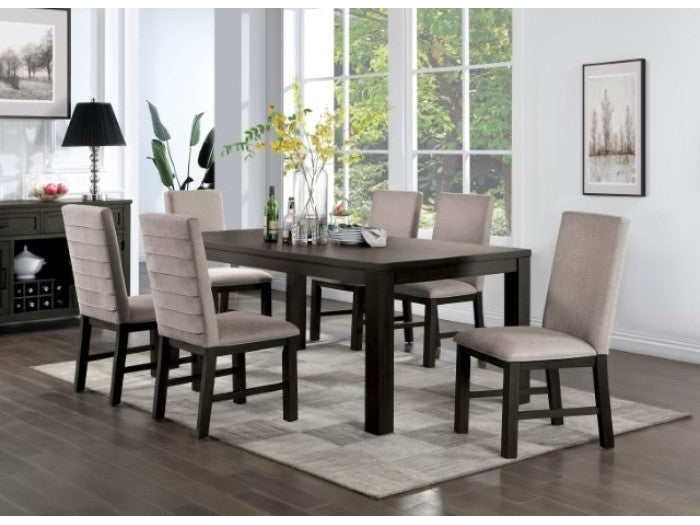Umbria Antique Black & Gray Dining Room Set / 7pc - Ornate Home