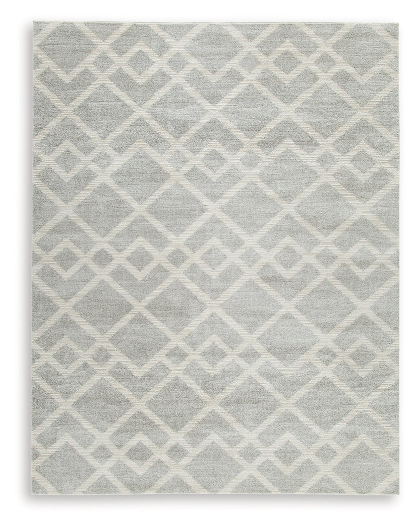 Unawick Gray/Ivory Large Rug - Ornate Home