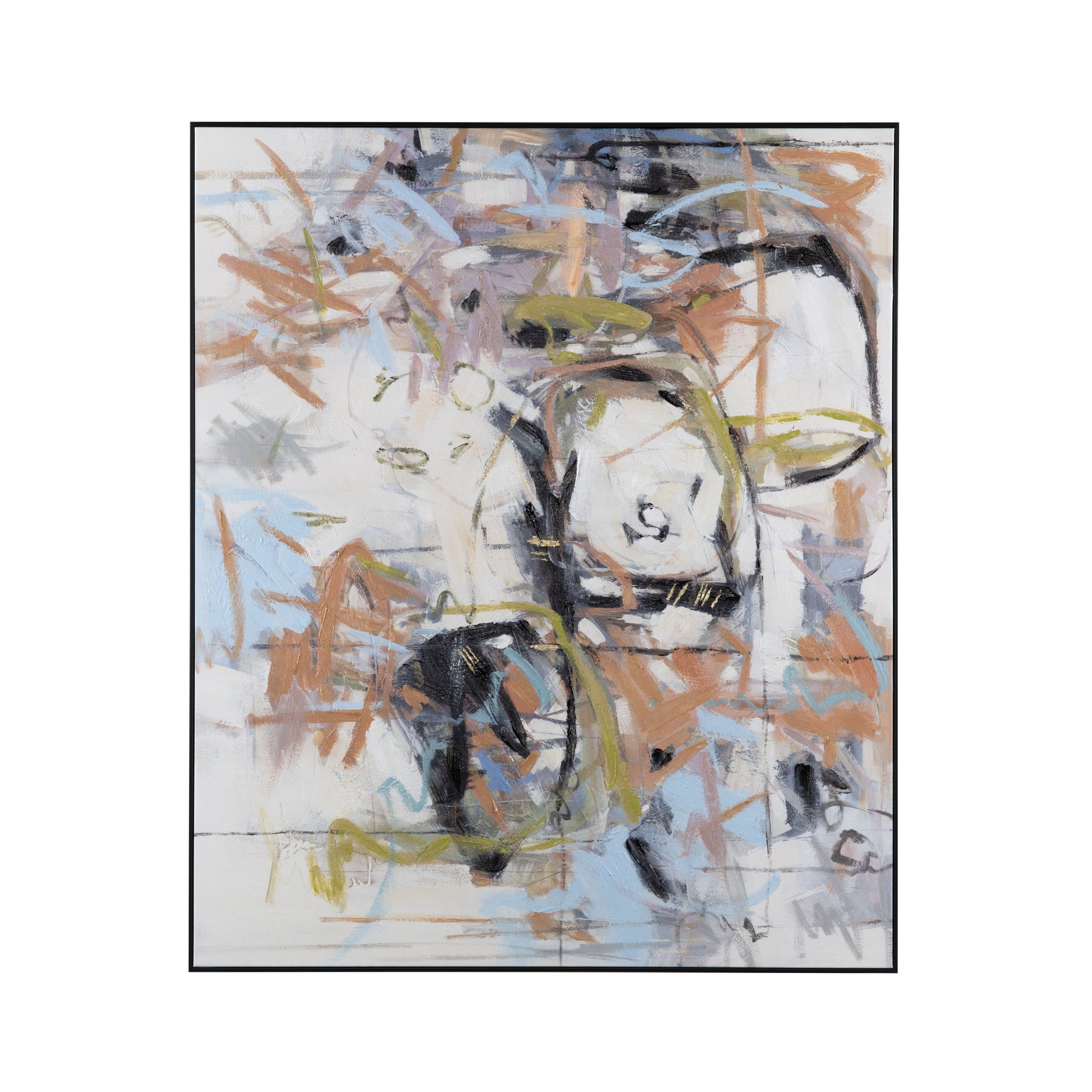 Unhinged Black/Multi Canvas