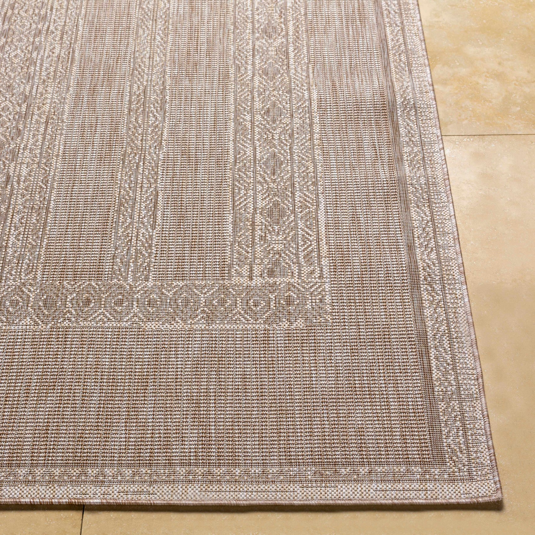 Unidos Beige Outdoor Area Rug - Clearance - Ornate Home
