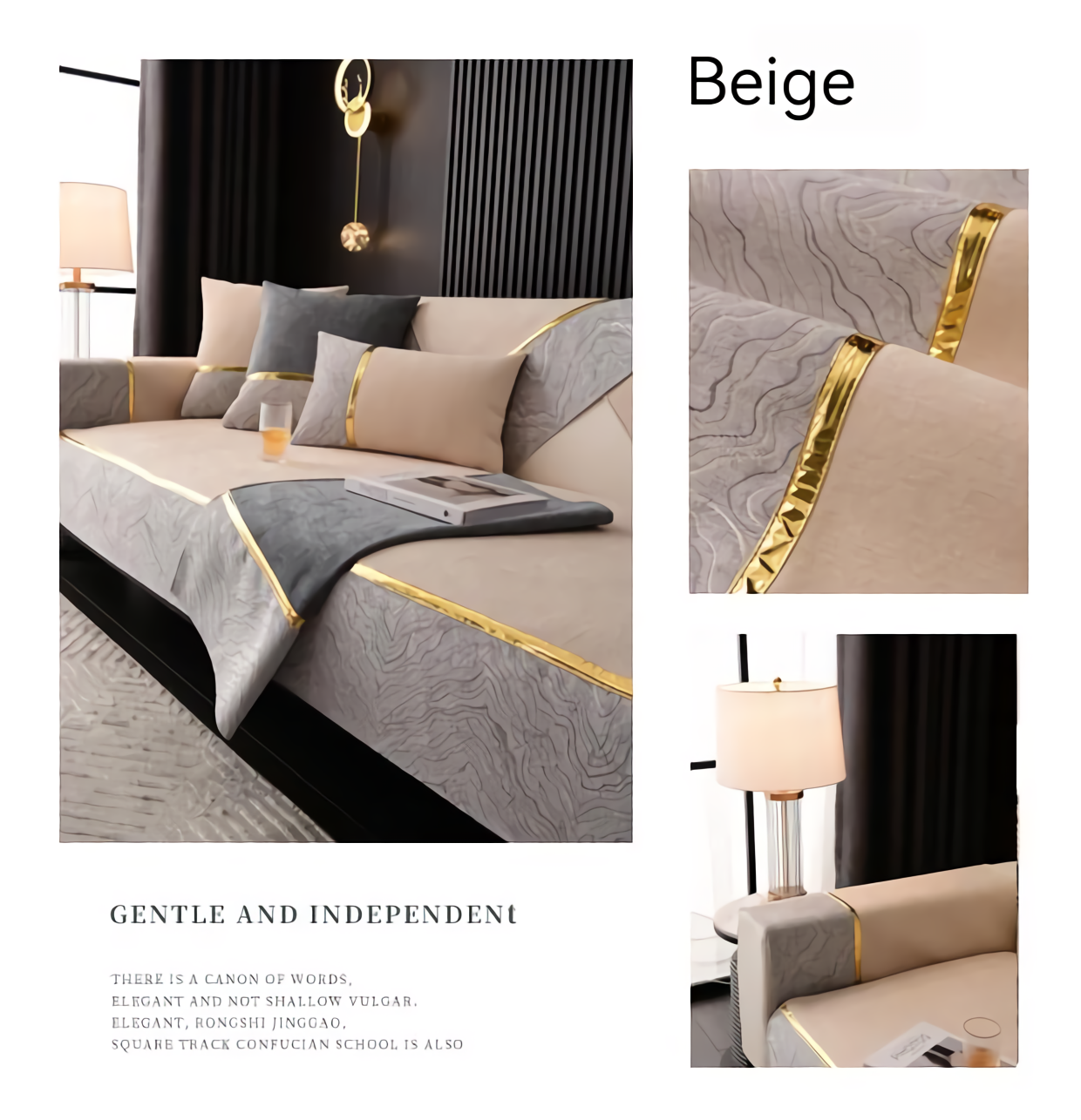 Universal Sofa Cushions for All Seasons Comfortable, Soft, Non-slip, Breathable Seat and Backrest Covers - Ornate Home
