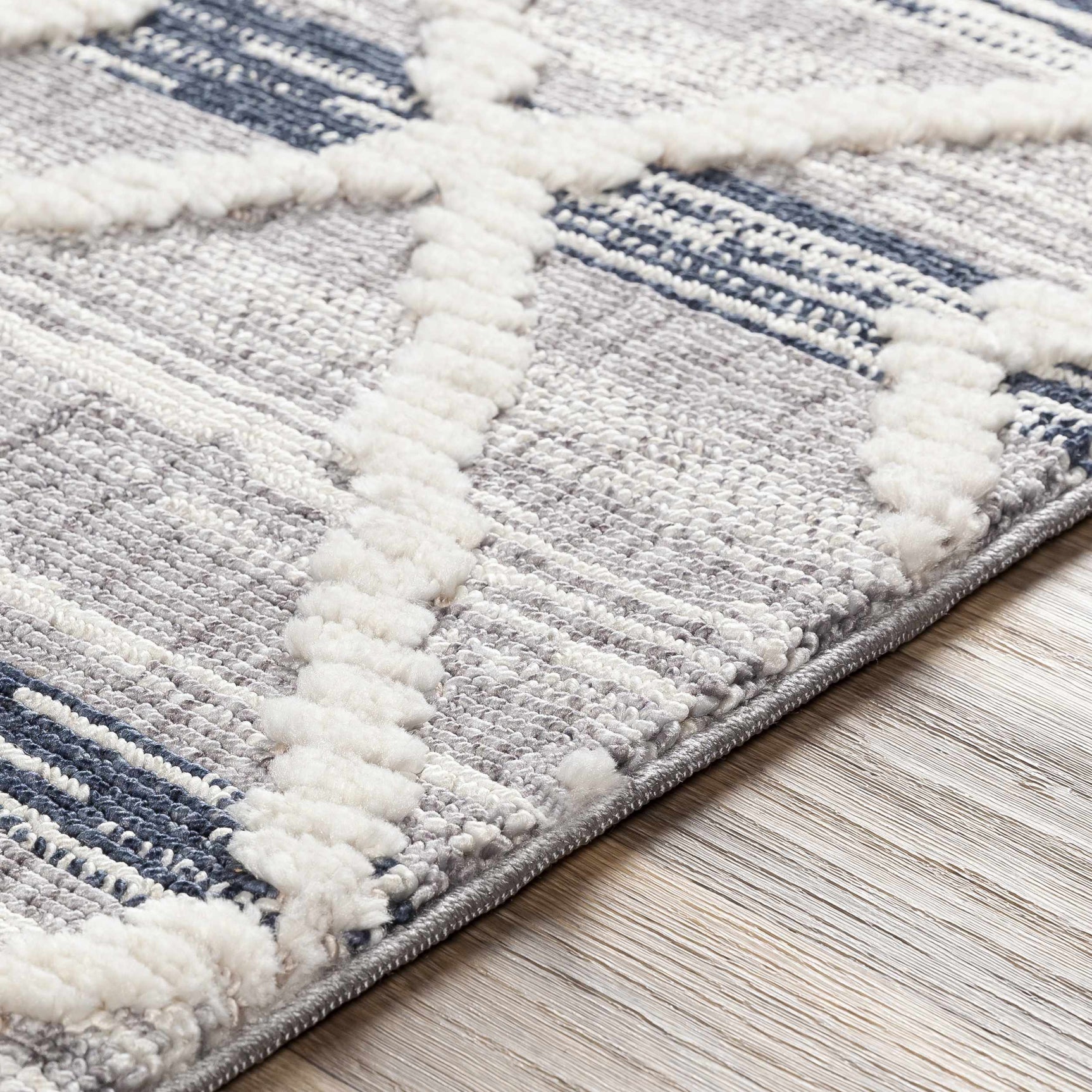 Upham High/Low Pile Rug with Tassels - Clearance - Ornate Home