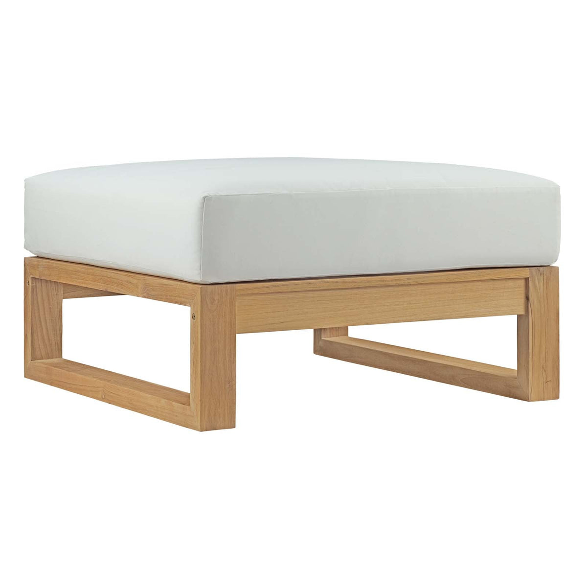 Upland Natural/White 5 Piece Outdoor Patio Teak Set - Ornate Home