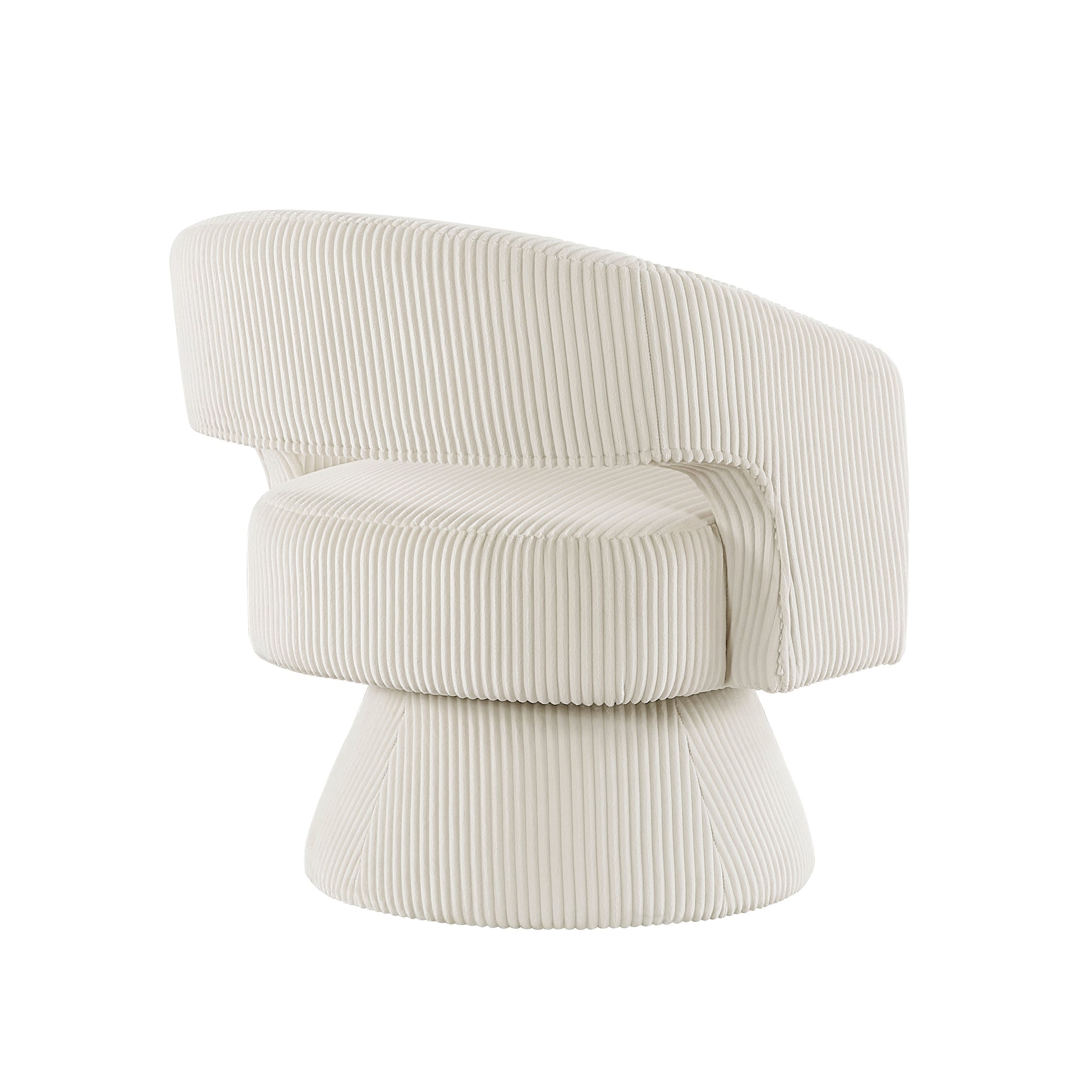 Upton Beige Swivel Chair - Ornate Home