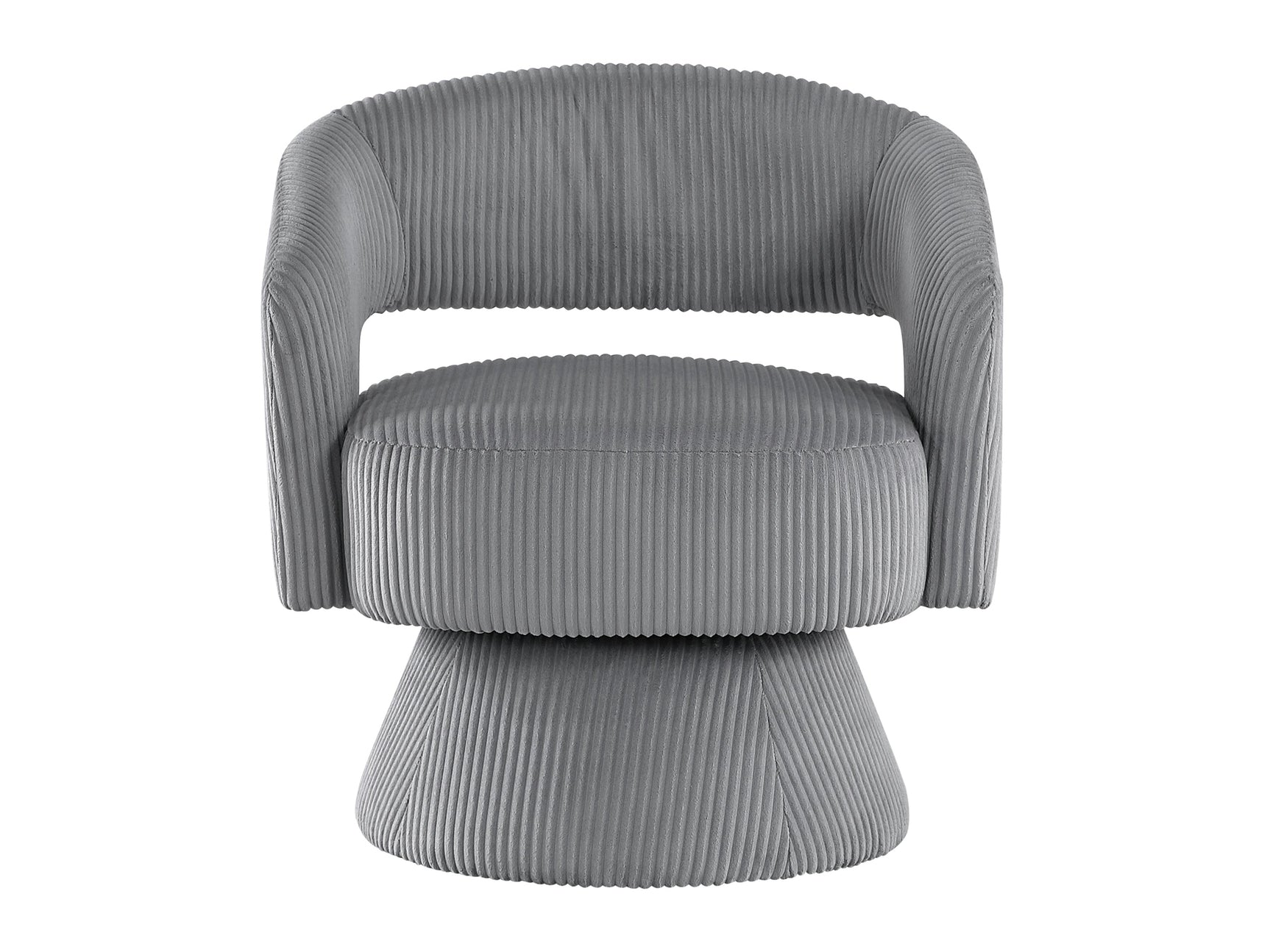 Upton Dark gray Swivel Chair - Ornate Home