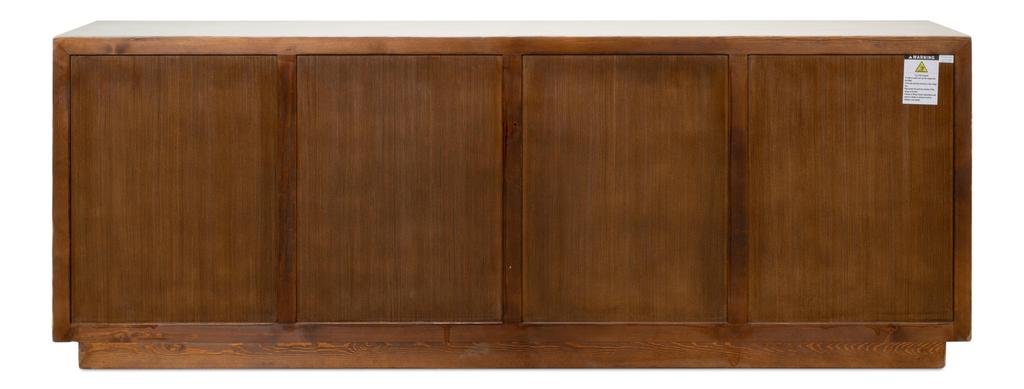 Urban Form White/Natural Modern Sideboard - Ornate Home