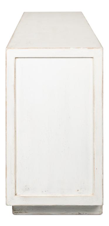 Urban Form White/Natural Modern Sideboard - Ornate Home