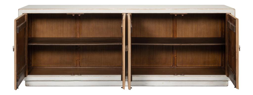 Urban Form White/Natural Modern Sideboard - Ornate Home