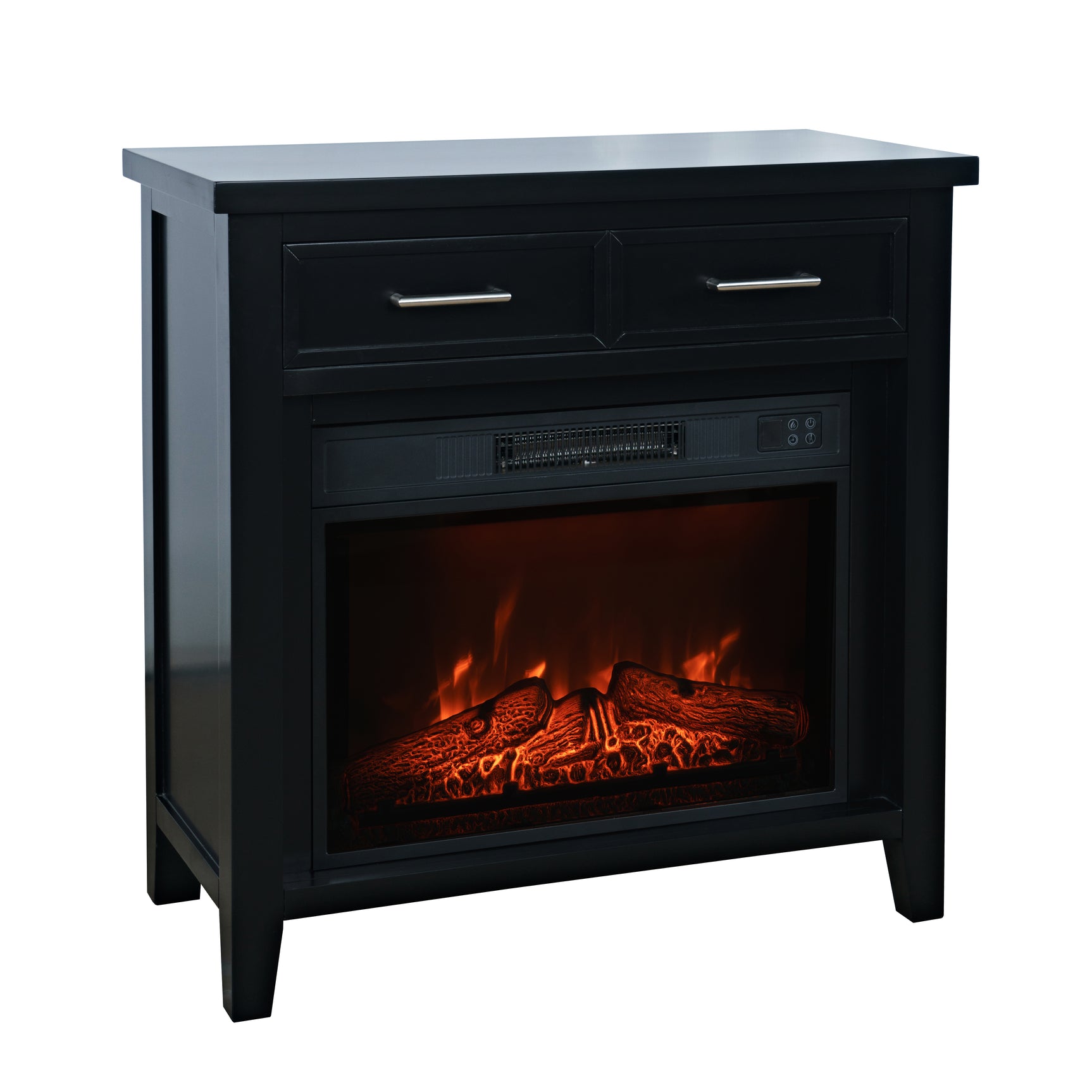 Urban Icon Black 32 Fireplace - Ornate Home