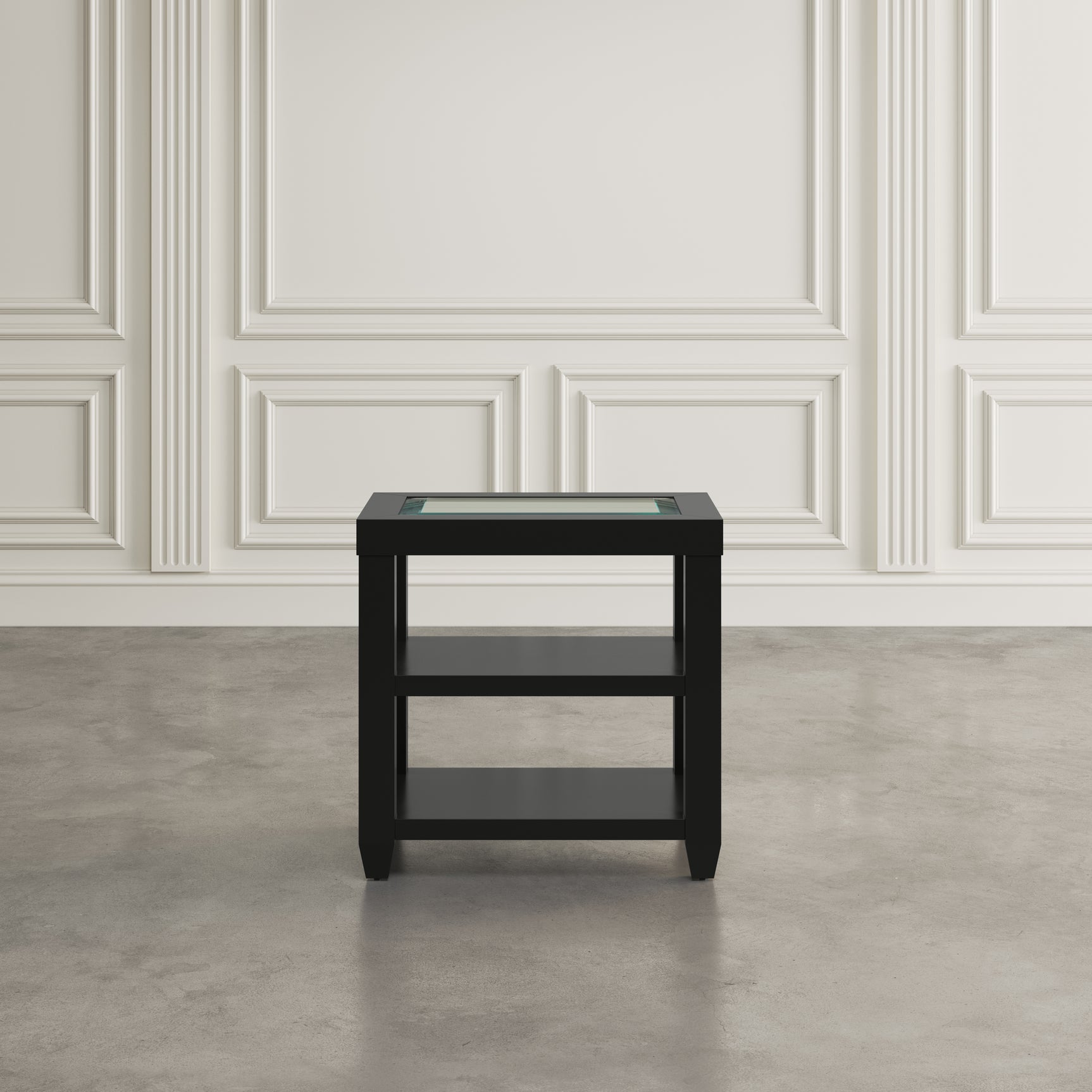 Urban Icon Black Chairside Table - Ornate Home