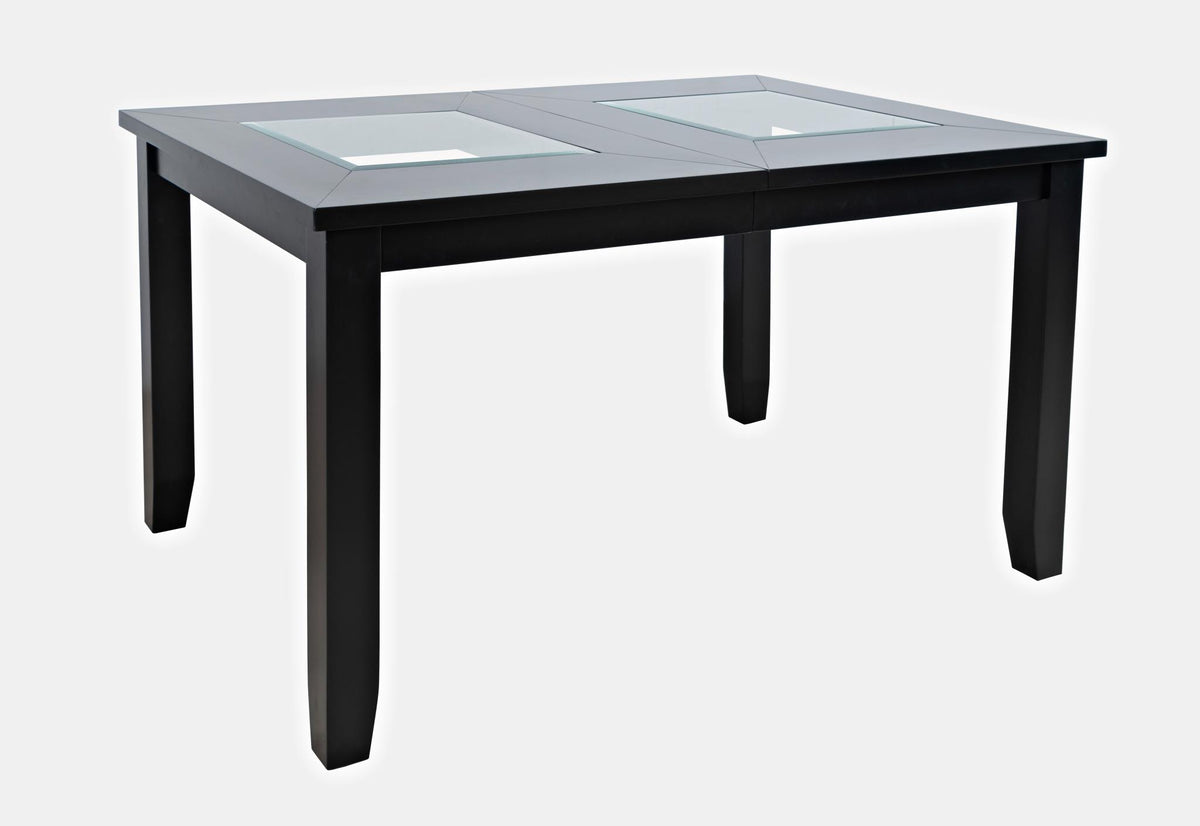 Urban Icon Black Ext Dining Table w/ 4 Chairs - Ornate Home
