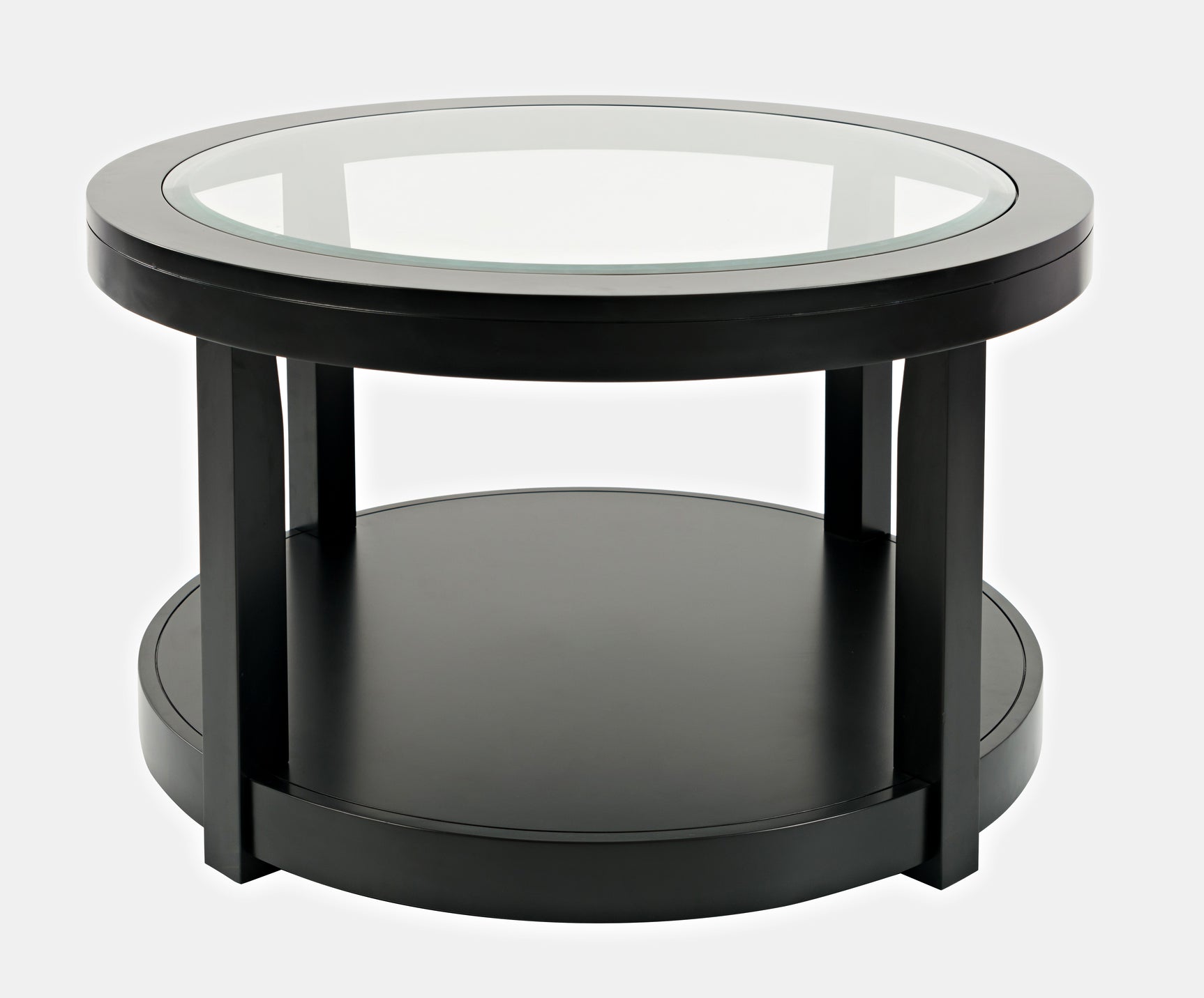 Urban Icon Black Round Cocktail Table - Ornate Home