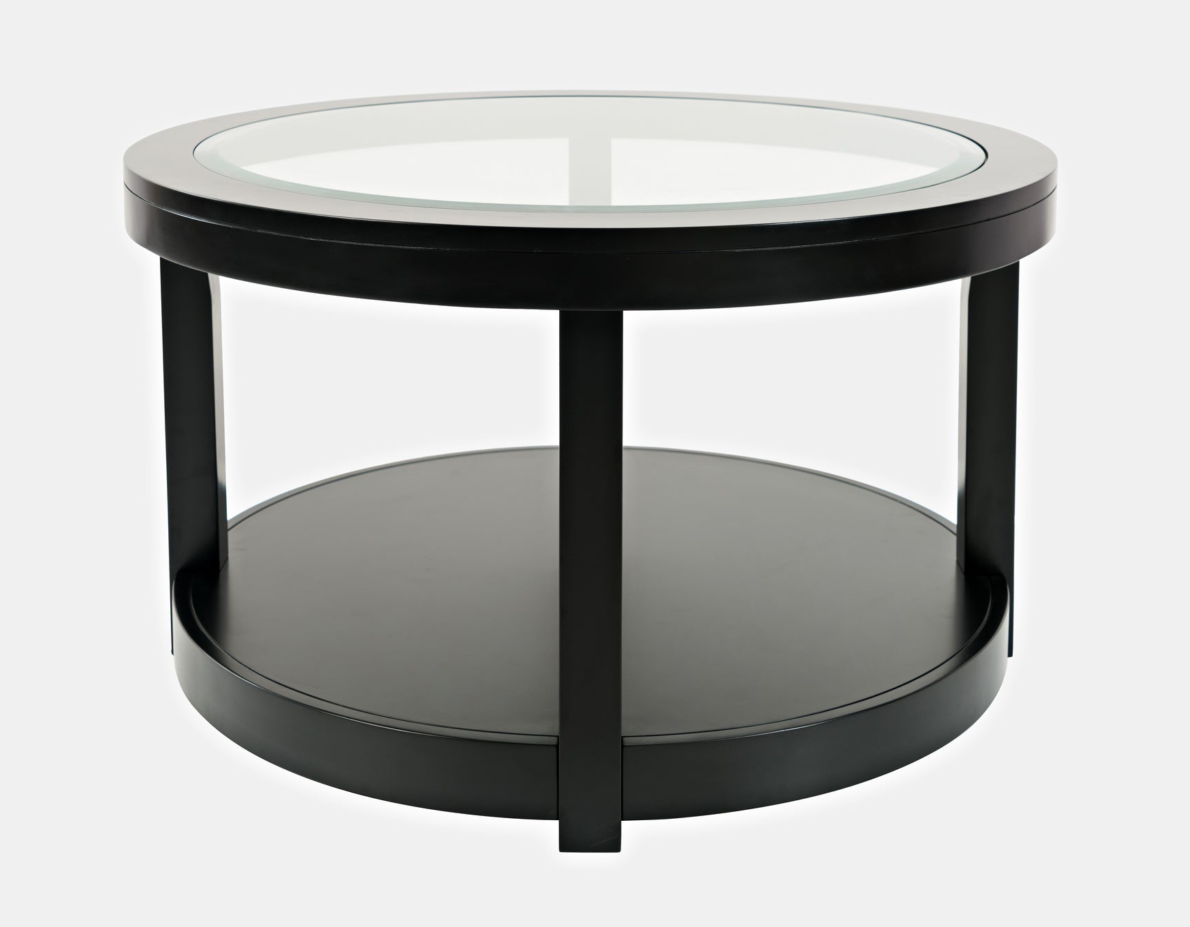 Urban Icon Black Round Cocktail Table - Ornate Home
