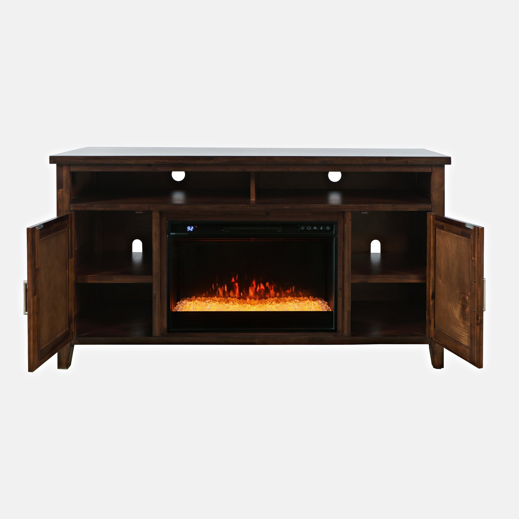 Urban Icon Merlot 60 Fireplace with Crystal Display - Ornate Home