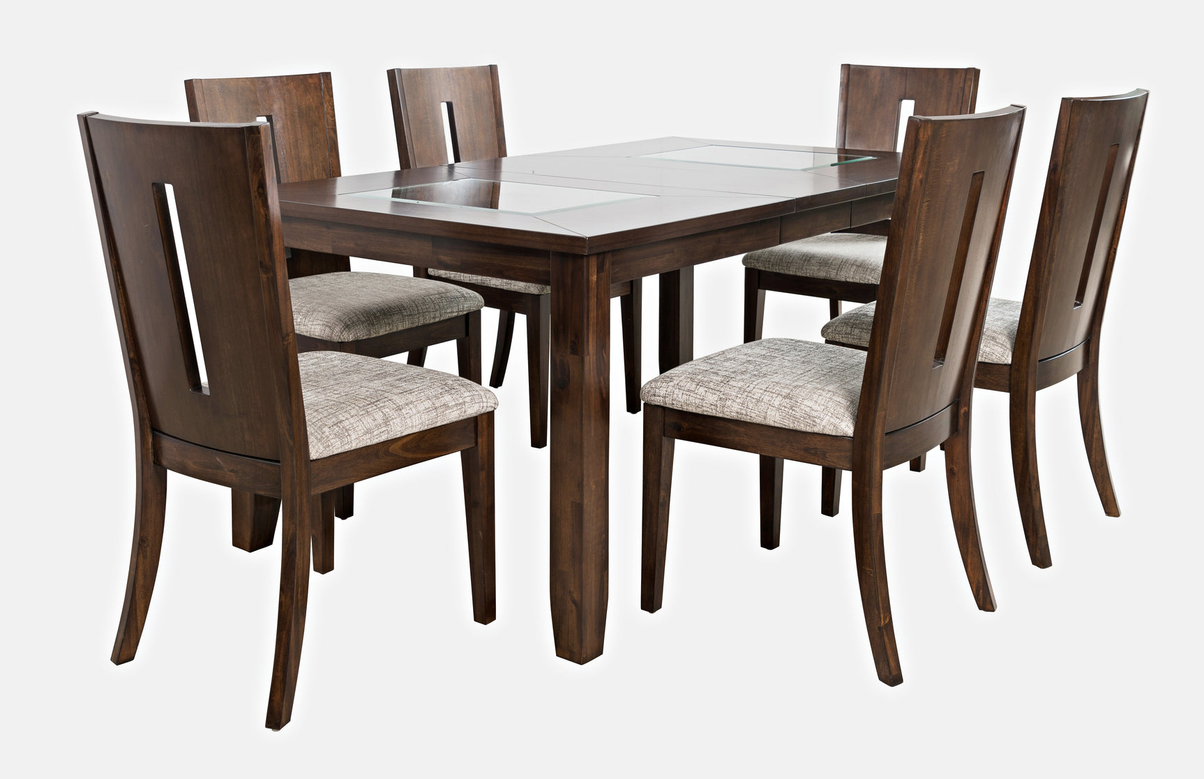 Urban Icon Merlot Rect. Ext Dining Table w/ 6 Chairs - Ornate Home