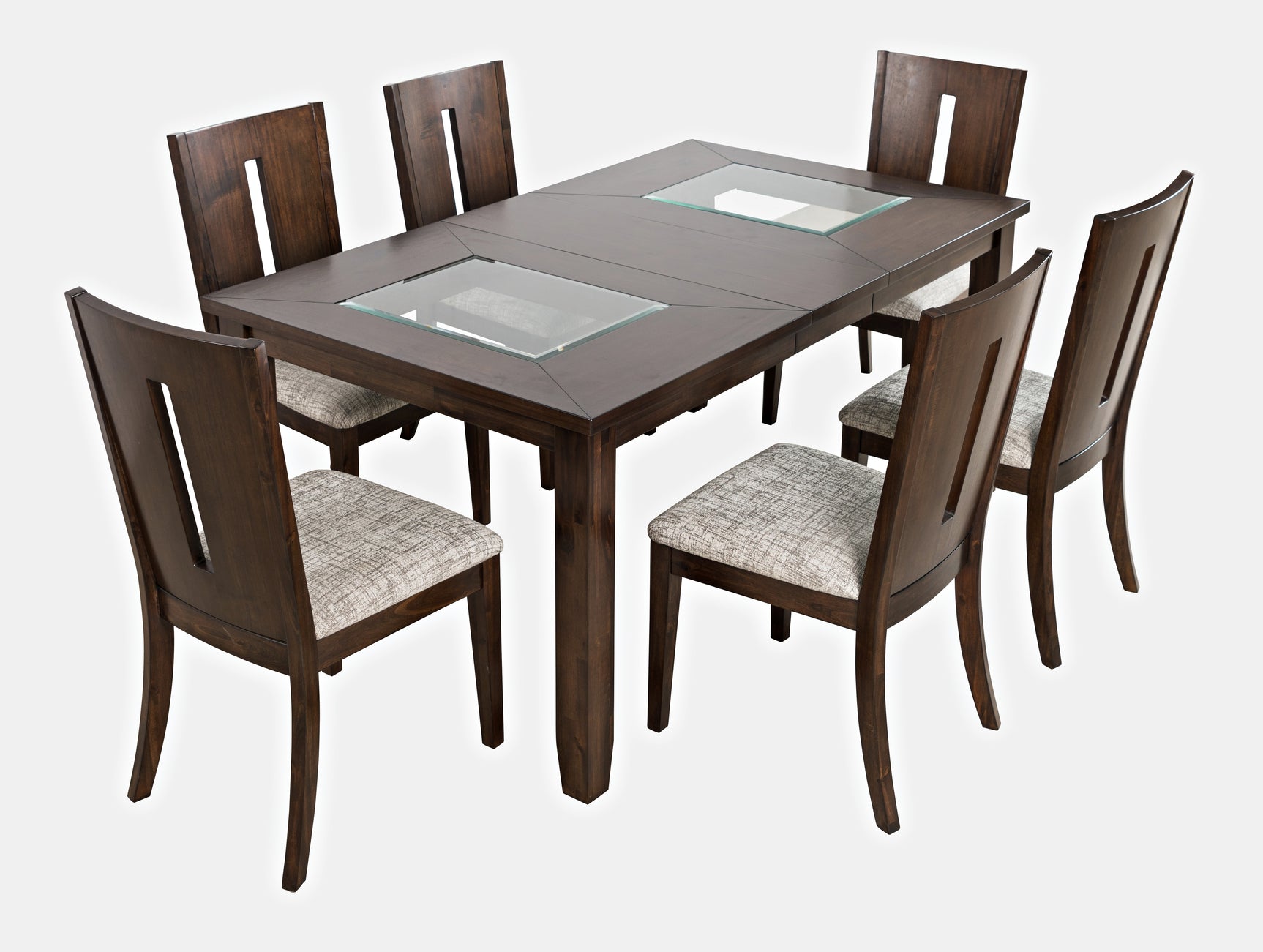 Urban Icon Merlot Rect. Ext Dining Table w/ 6 Chairs - Ornate Home