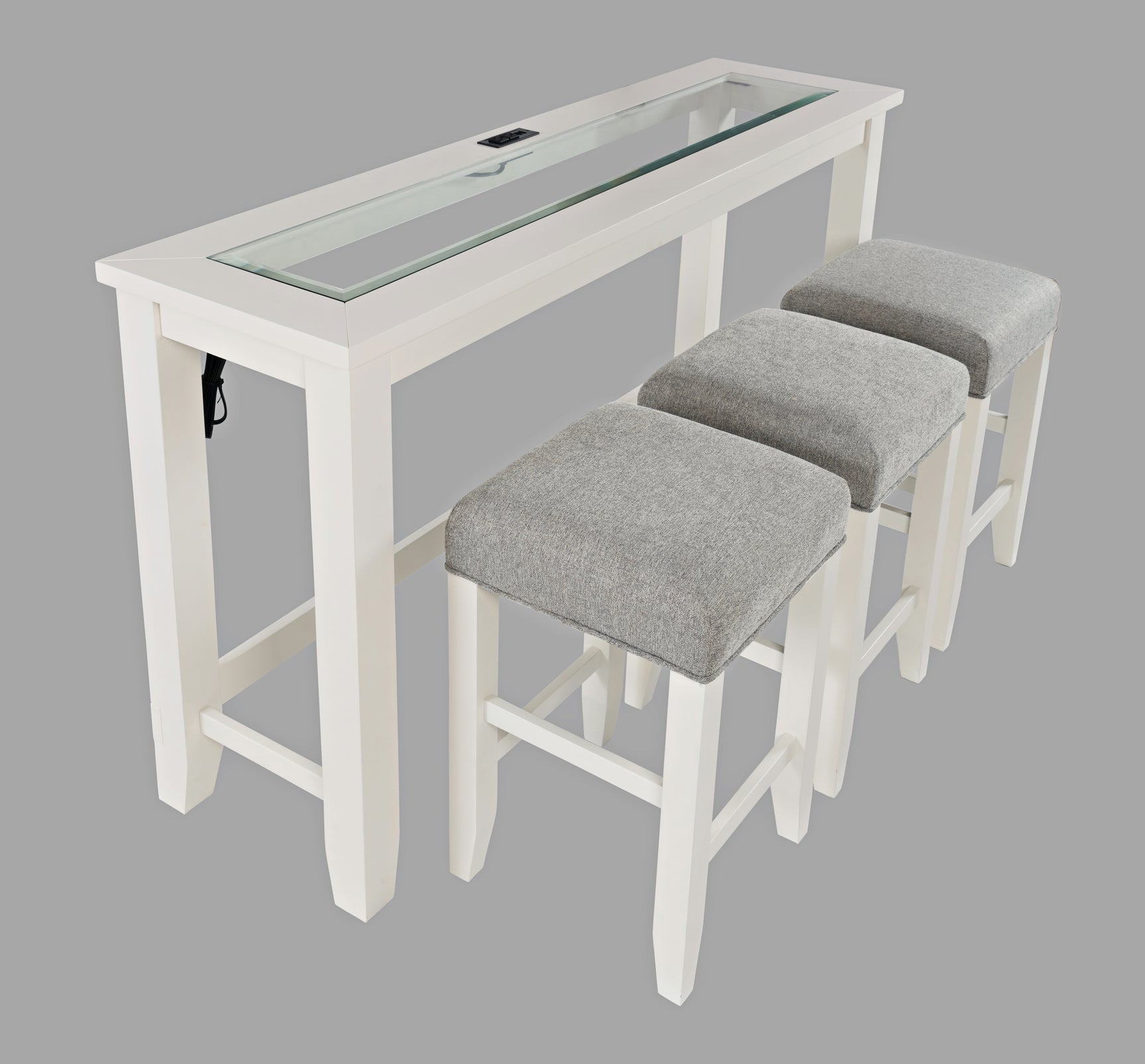 Urban Icon White 4pc Sofa Console - Ornate Home