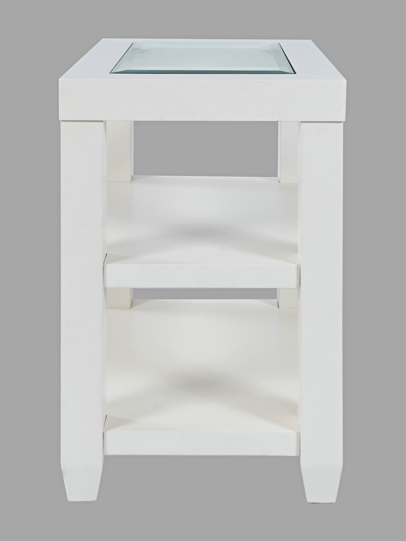 Urban Icon White Chairside Table - Ornate Home