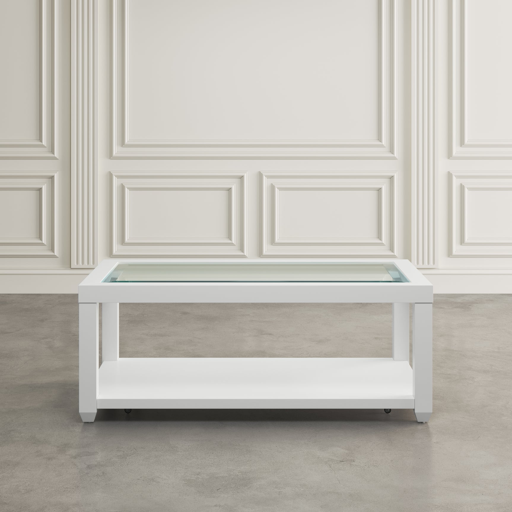 Urban Icon White Rectangle Cocktail Table - Ornate Home