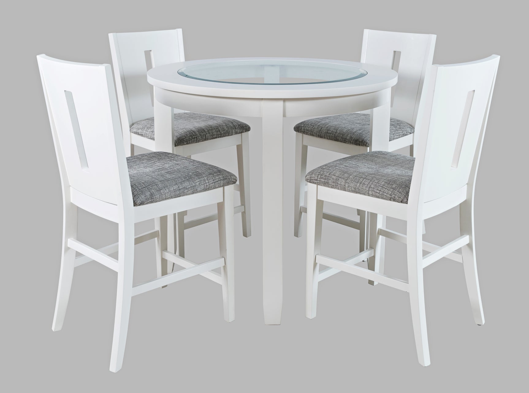 Urban Icon White Slotback Stool (Set of 2) - Ornate Home