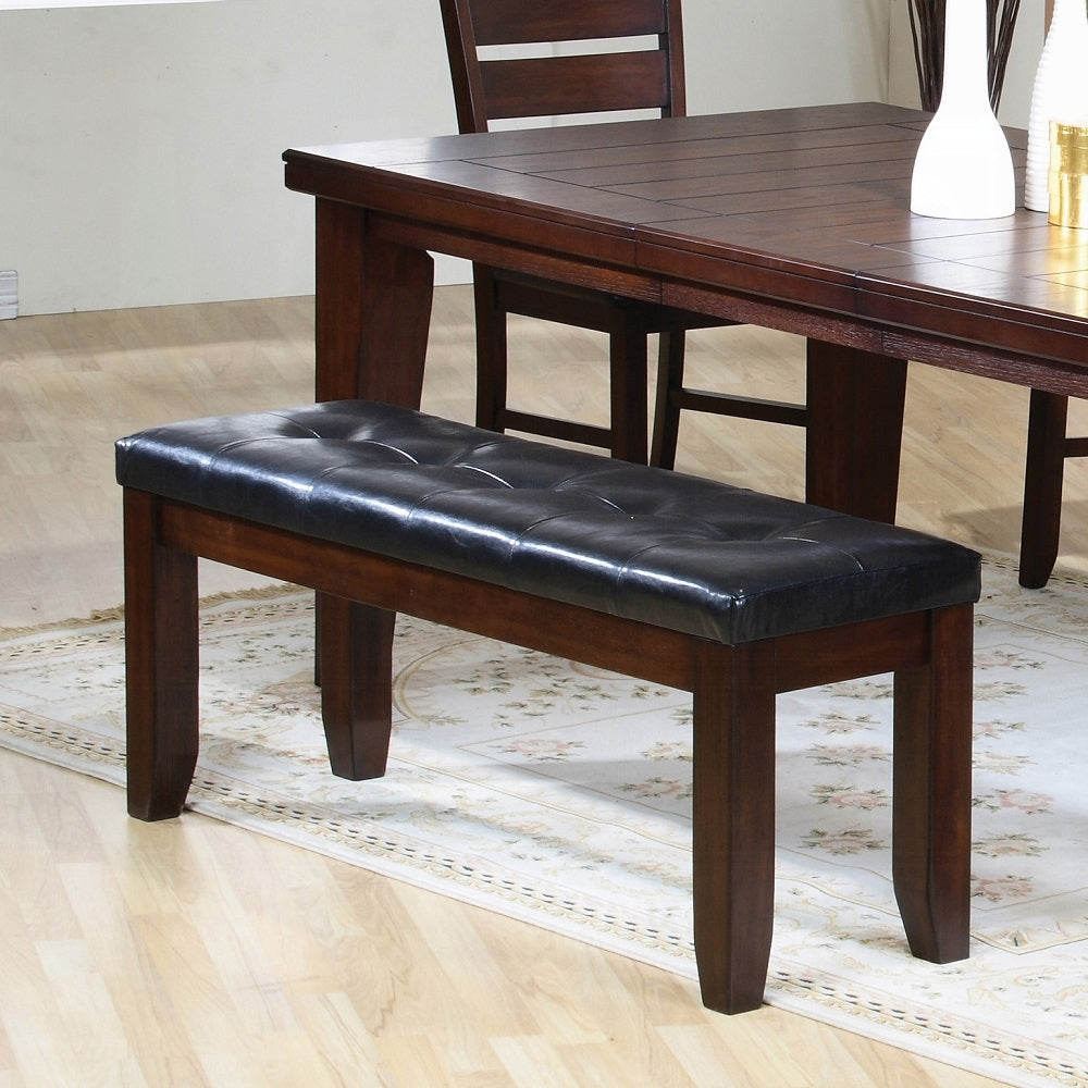 Urbana Black/Cherry Dining Bench - Ornate Home