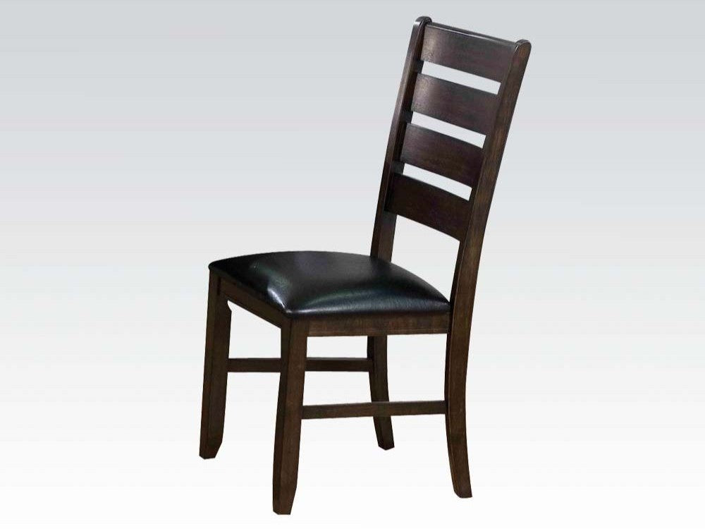 Urbana Side Chair in Black and Espresso (Set of 2) 74624 - Ornate Home