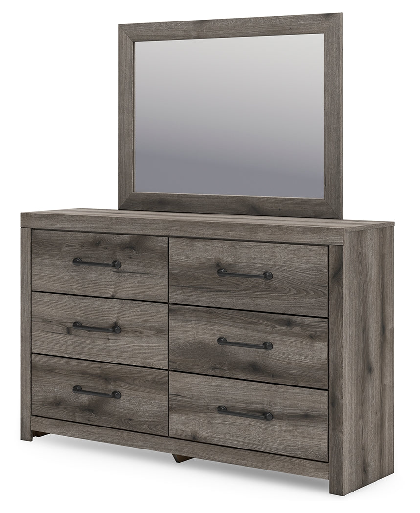 Urbanoore Brown 6 Drawer Dresser and Mirror (Online Special Price) - Ornate Home