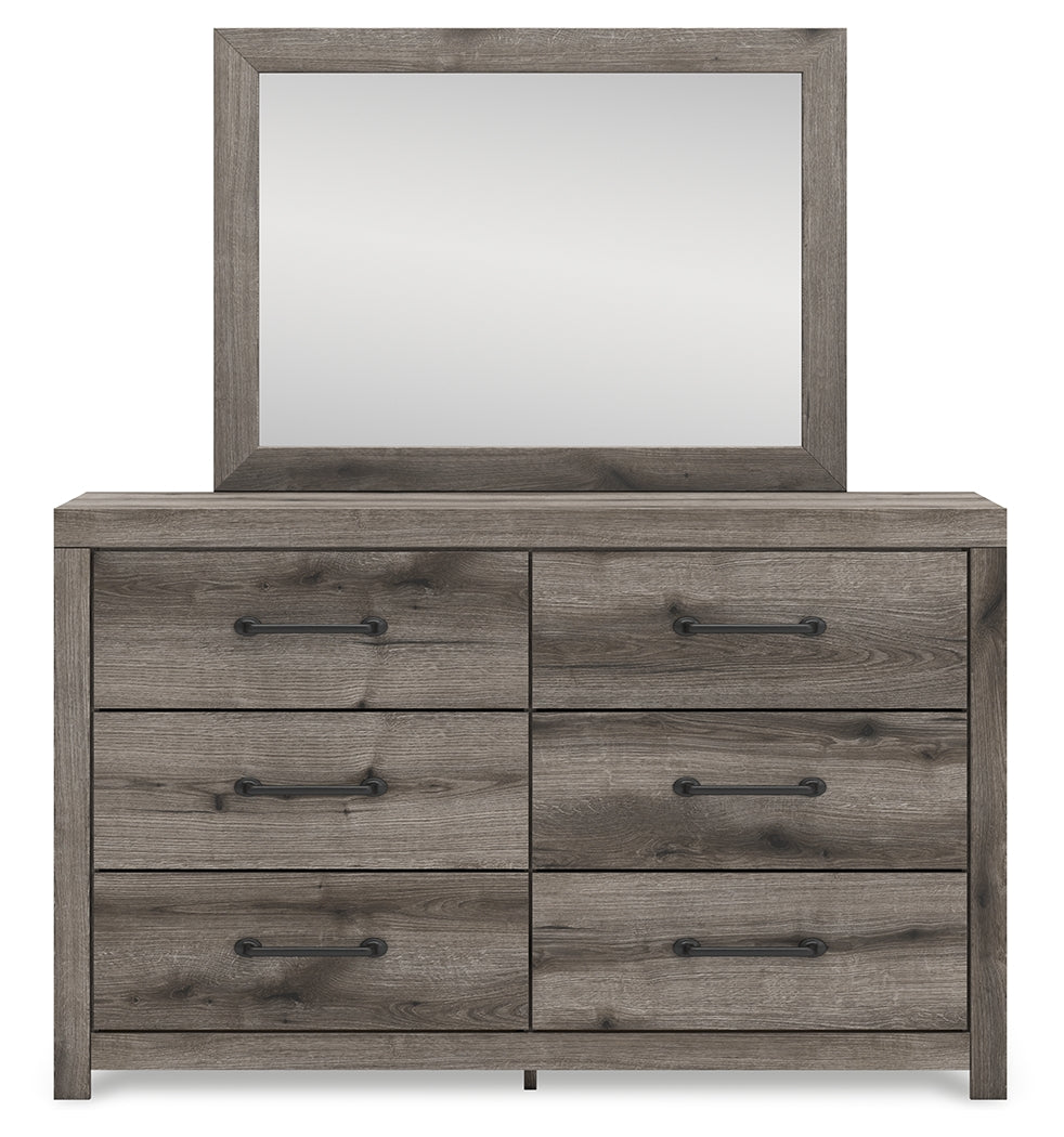 Urbanoore Brown 6 Drawer Dresser and Mirror (Online Special Price) - Ornate Home