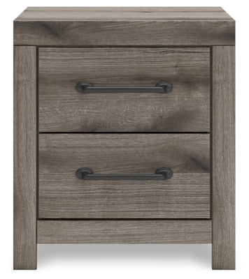 Urbanoore Brown Gray 22" 2 Drawer Charging Nightstand (Online Special Price) - Ornate Home