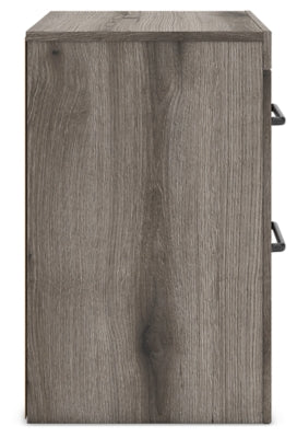 Urbanoore Brown Gray 22" 2 Drawer Charging Nightstand (Online Special Price) - Ornate Home