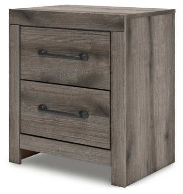Urbanoore Brown Gray 22" 2 Drawer Charging Nightstand - Ornate Home