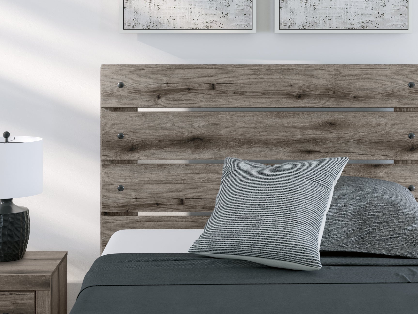 Urbanoore Brown Gray Full Panel Youth Bed (Online Special Price) - Ornate Home