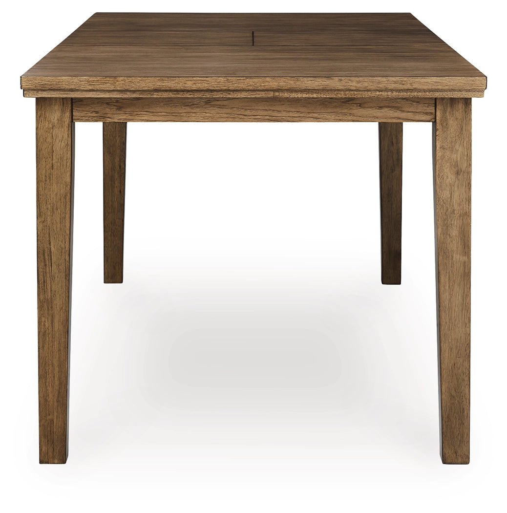 Urbinforte Light Brown DRM Counter Butterfly Extendable Table - Ornate Home
