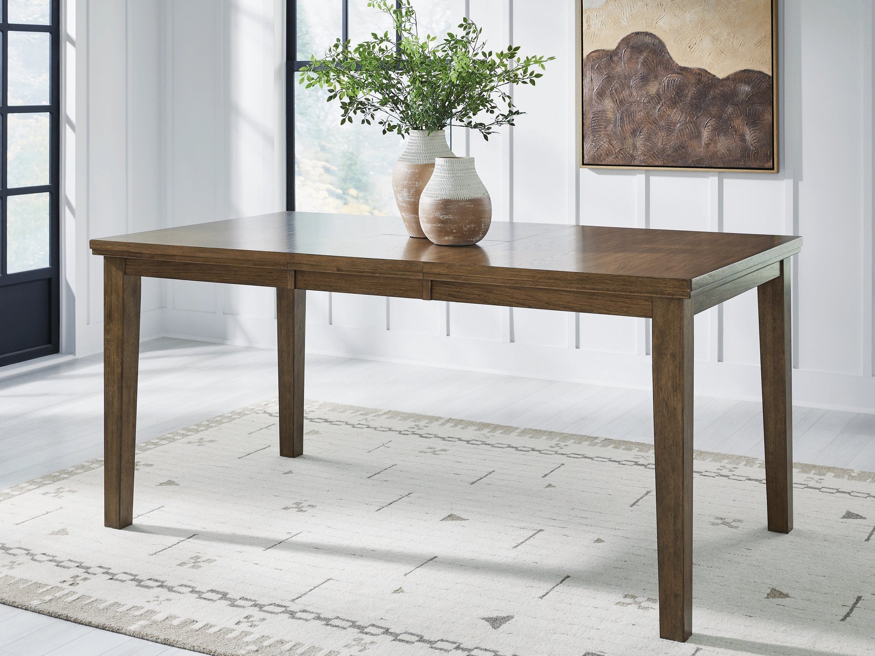 Urbinforte Light Brown DRM Counter Butterfly Extendable Table - Ornate Home