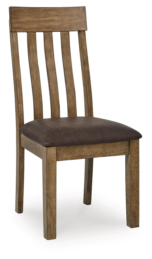 Urbinforte Light Brown Dining UPH Side Chair (Set of 2) - Ornate Home