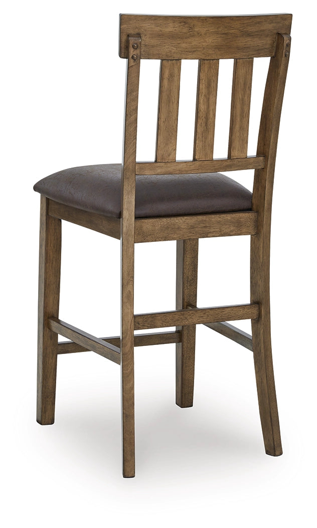 Urbinforte Light Brown Upholstered Barstool - Ornate Home
