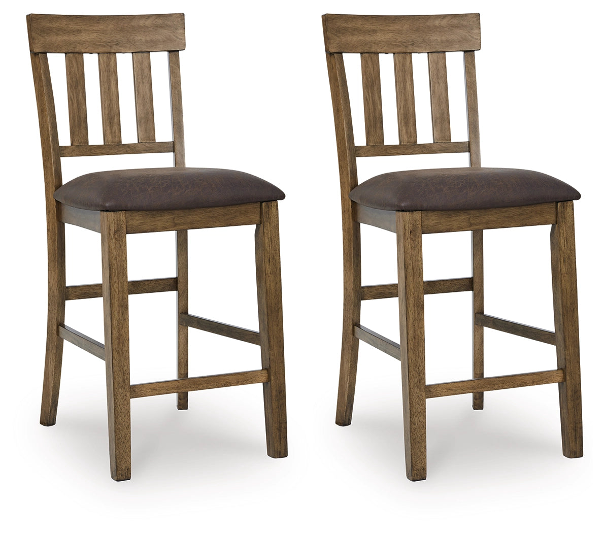 Urbinforte Light Brown Upholstered Barstool (Set of 2) - Ornate Home