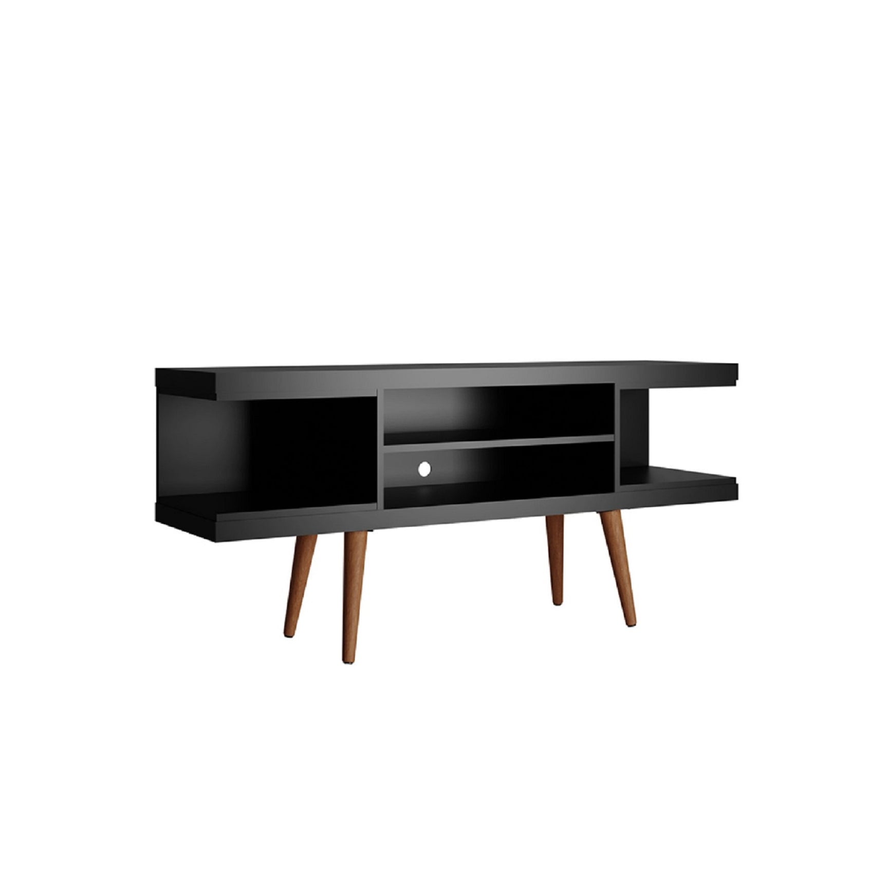 Utopia 53.14 TV Stand in Black - Ornate Home