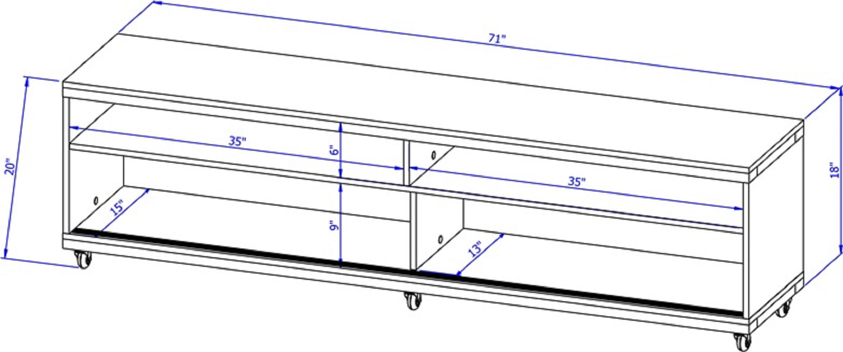 Utopia 70.47 TV Stand in White Matte - Ornate Home