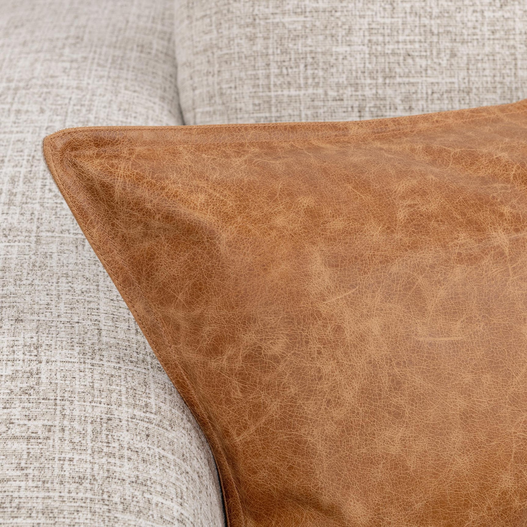 SLD Leather Dumont Chestnut Multiple Sizes Throw Pillow (Set of 2)