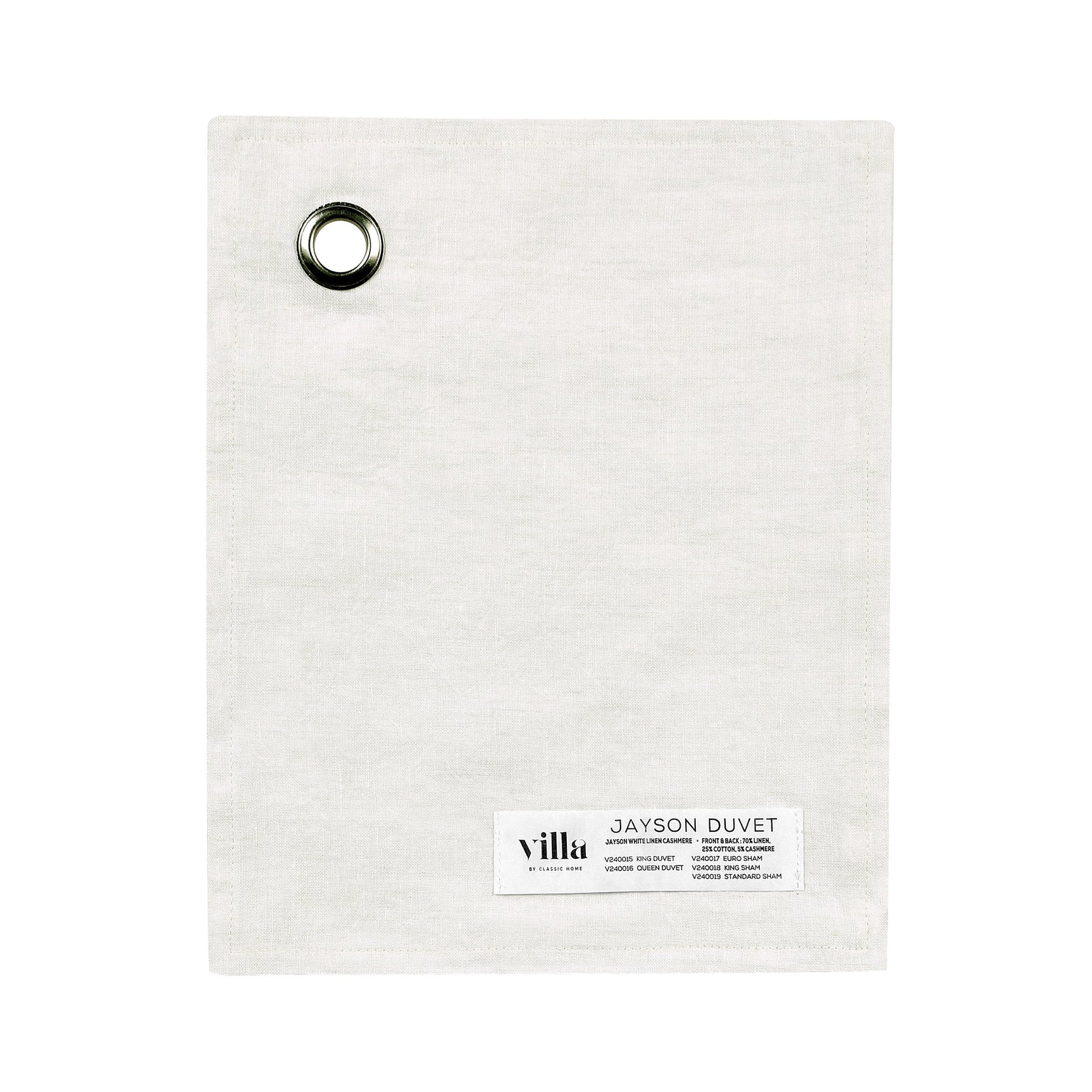 Jayson Quartz White Linen Cashmere Duvet Collection