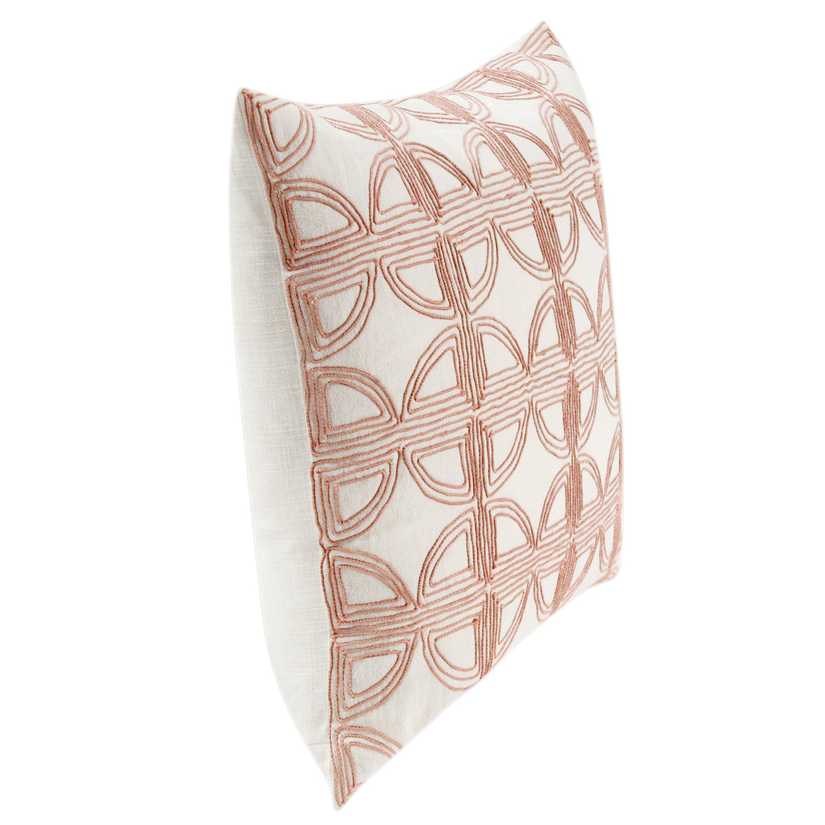 VC Elea Ivory/Blush 22x22 Throw Pillow (Set of 2) - Ornate Home