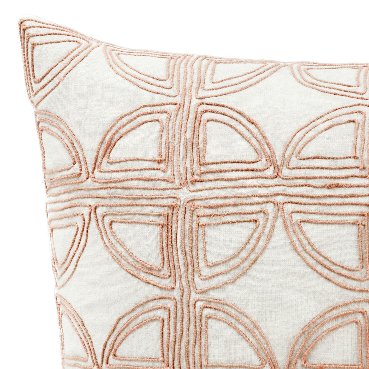 VC Elea Ivory/Blush 22x22 Throw Pillow (Set of 2) - Ornate Home