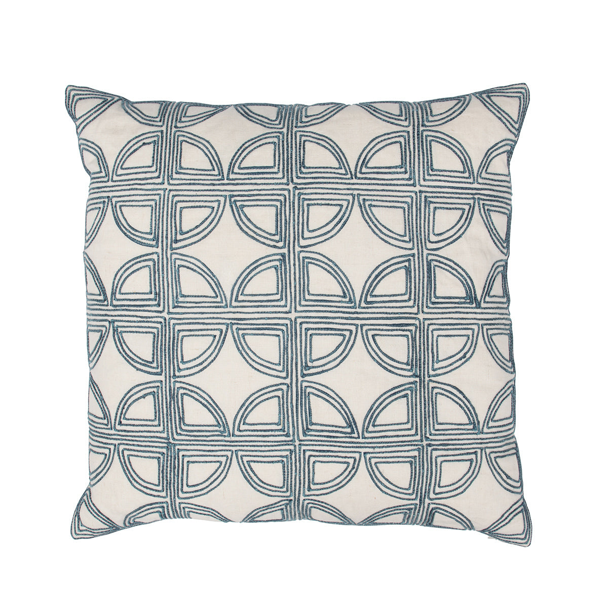 VC Elea Ivory/Navy 22x22 Throw Pillow (Set of 2) - Ornate Home