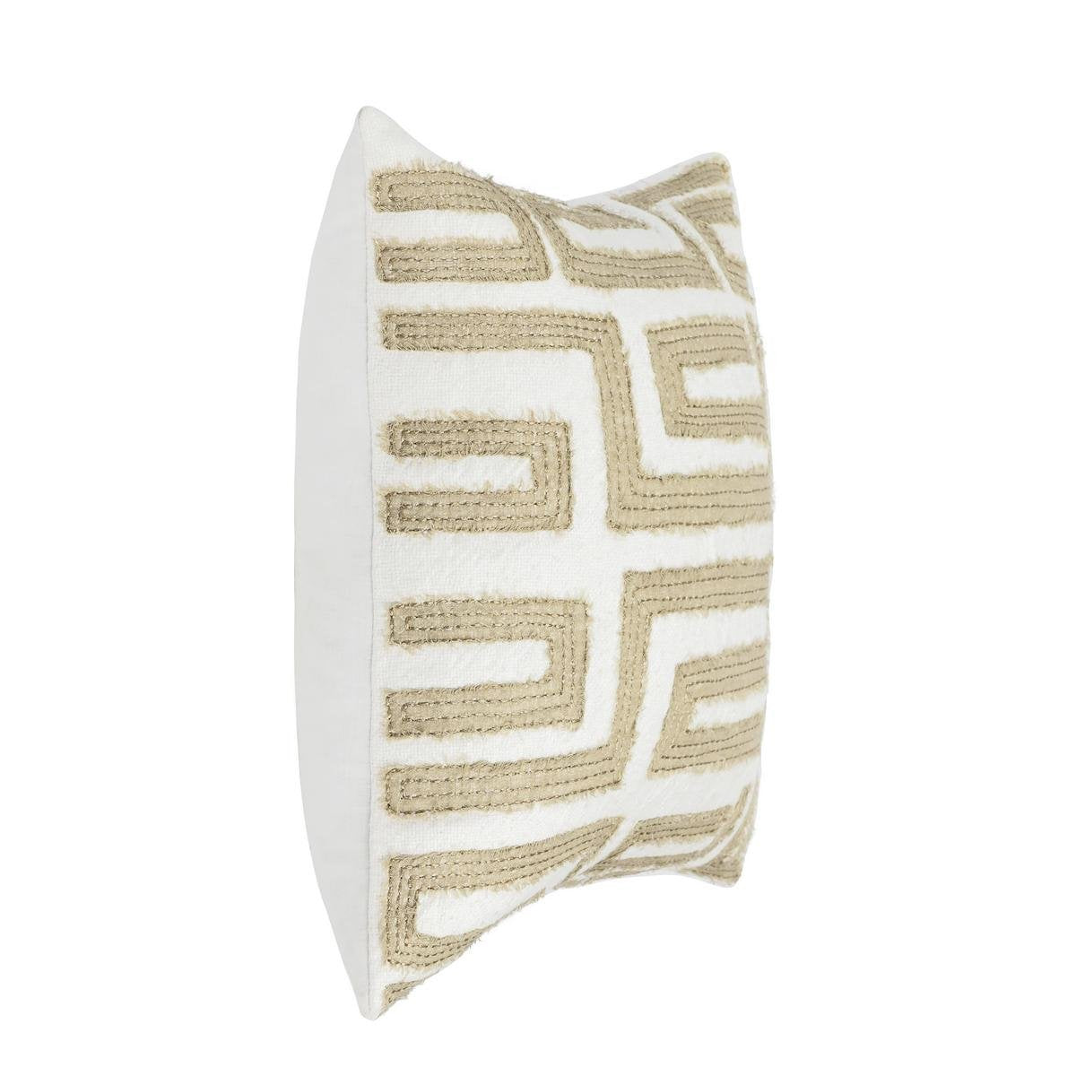 VC Mateo Metallic Gold/Ivory 22X22 Throw Pillow (Set of 2) - Ornate Home