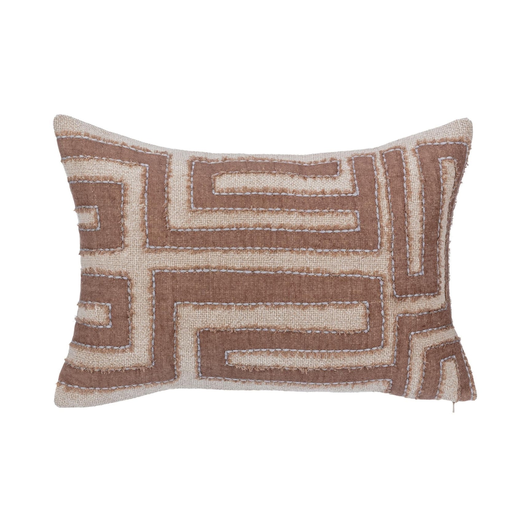 VC Mateo Sepia Brown/Natural 14x20 Throw Pillow (Set of 2) - Ornate Home
